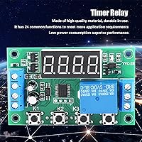 Vista 2 de Relé de temporizador digital de 0,1 segundos a 999 min ON/Off 24 funciones comunes Pantalla LED Multifunción Interruptor de control