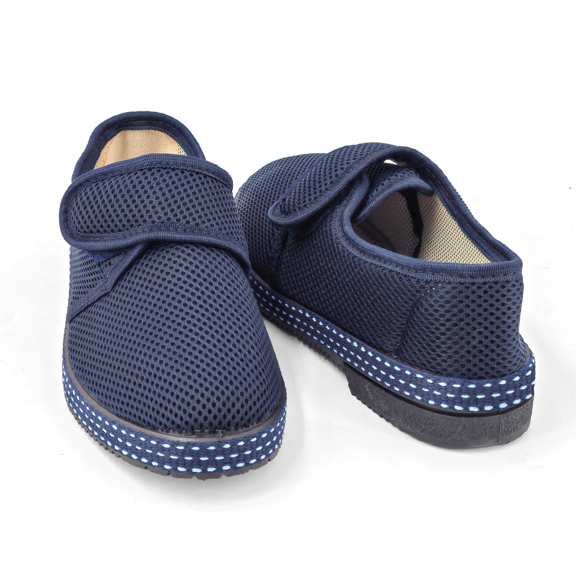 JOMIX Zapatillas Casa Hombre Verano Fabricadas en Italia con Banda Ajustable Pantuflas Anatómicas Hombre para Pies Delicados Zapatos Ortopédicas Hombre