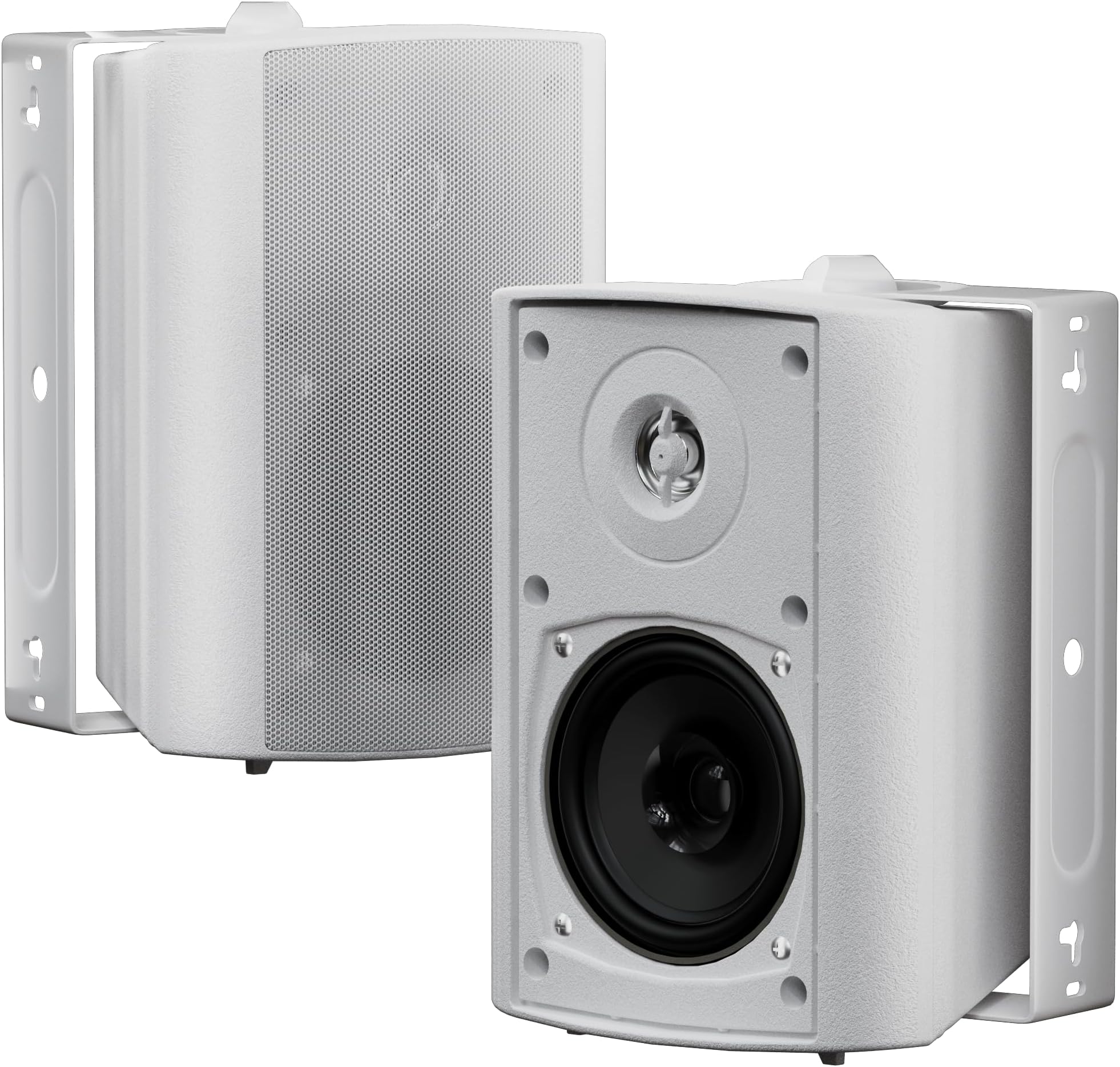 Herdio 4 Inches Bluetooth Outdoor Indoor Speakers Weatherproof Wall