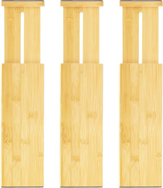 VaeFae 3 separadores de bambú, 30,2–43,5 cm – Imagen 1