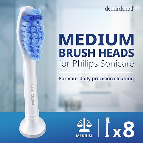 Miniatura 2 de demirdental Cabezales de repuesto para cepillos de dientes, compatibles con cabezales de cepillo de dientes Philips Sonicare, cabezales de cepillo