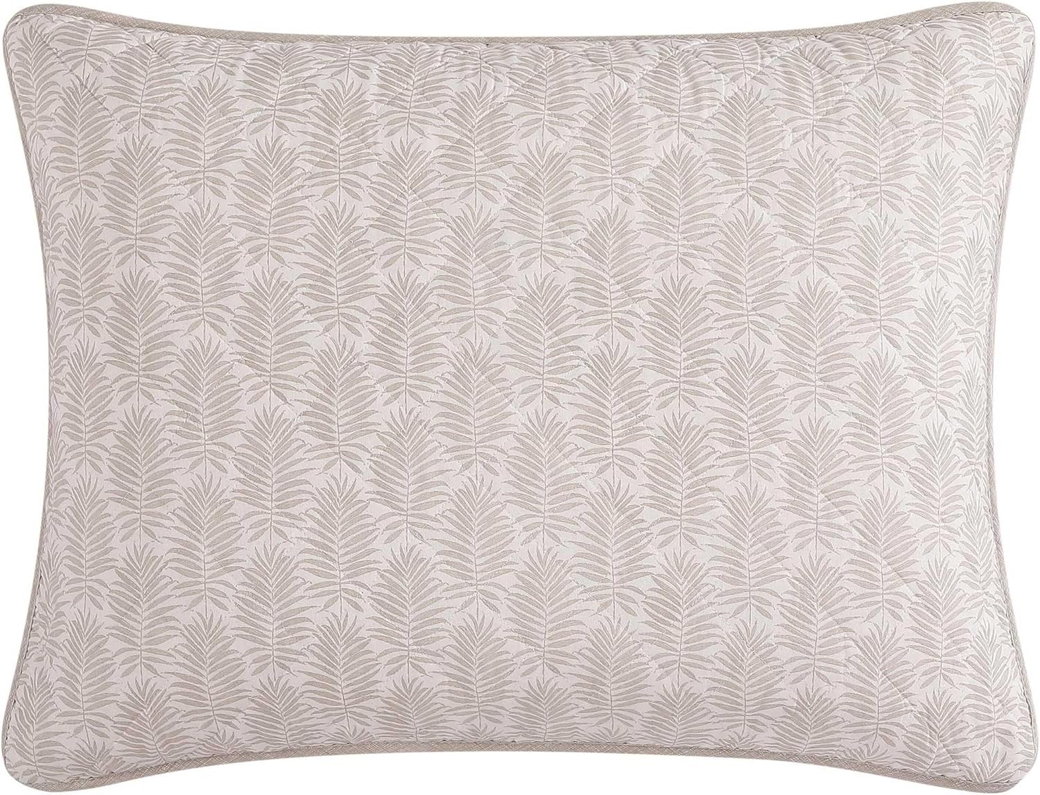 Tommy Bahama - Full/Queen Quilt Set, Super Soft Bedding with Matching Shams, Coastal Home Essentials (Bahama Fronds Beige, Full/Queen)