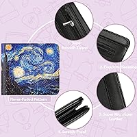 Vista 65 de Cartera de cuero de dibujos animados para mujer, c-mármol azul, Lindo