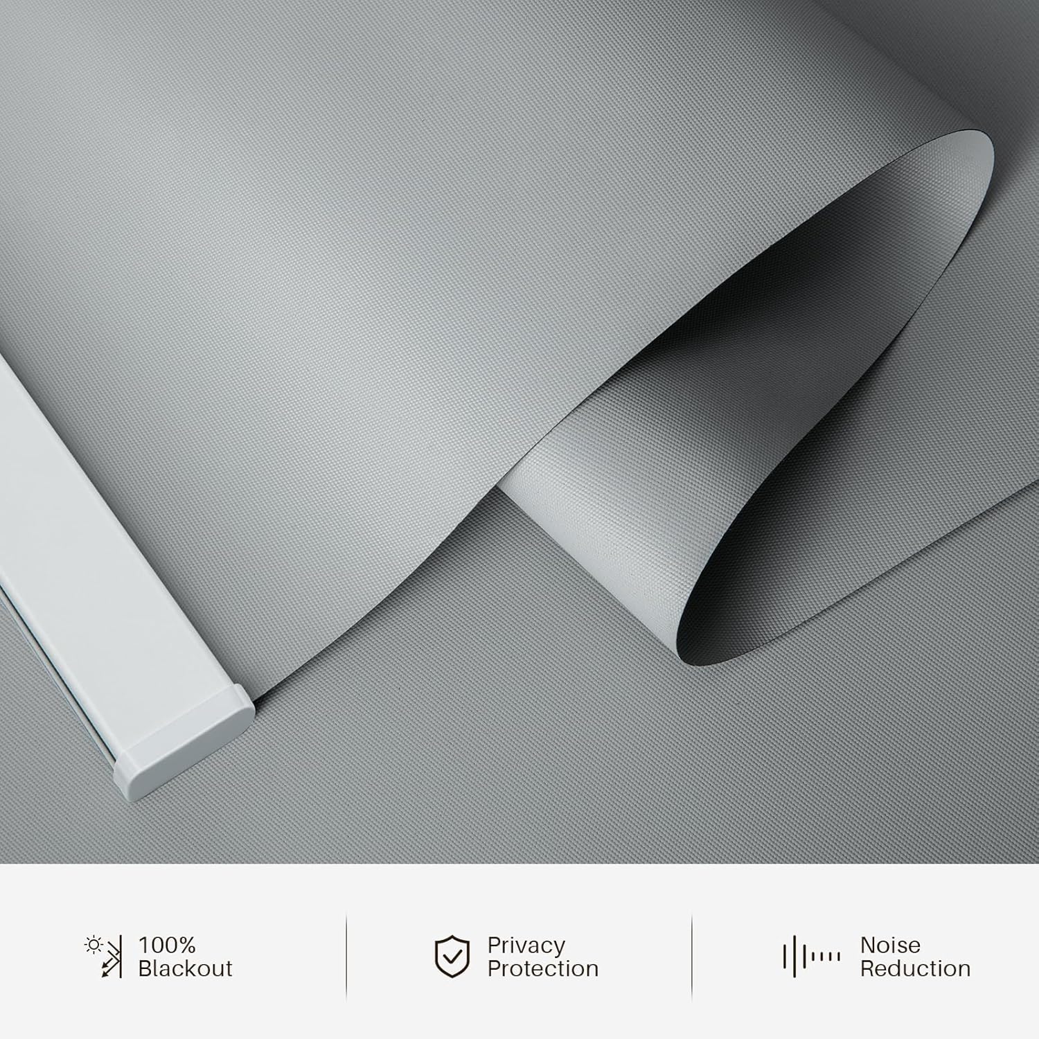 Motorized Roller Shades with Remote, Cordless Automatic Window Shades,Compatible with Alexa and Google Home（Grey, 27" W x 72" H）