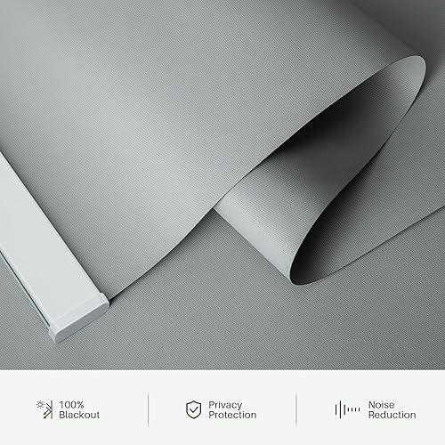 Miniatura 5 de JaeJaes Persianas enrollables motorizadas con control remoto, persianas automáticas de ventana inalámbricas, compatibles con Alexa y Google Home