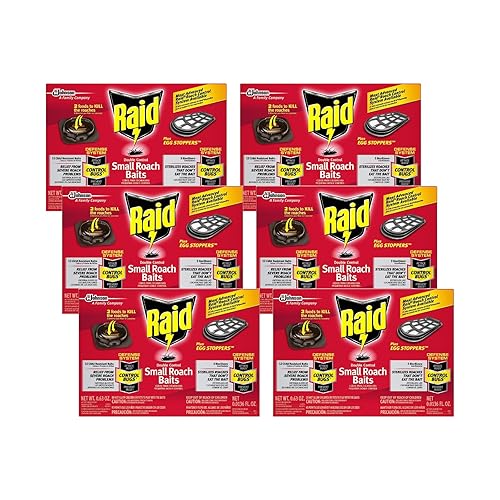 Miniatura 6 de Raid Double Control - Cebos pequeños para cucarachas y tapones para huevos, 12 unidades (paquete de 3)