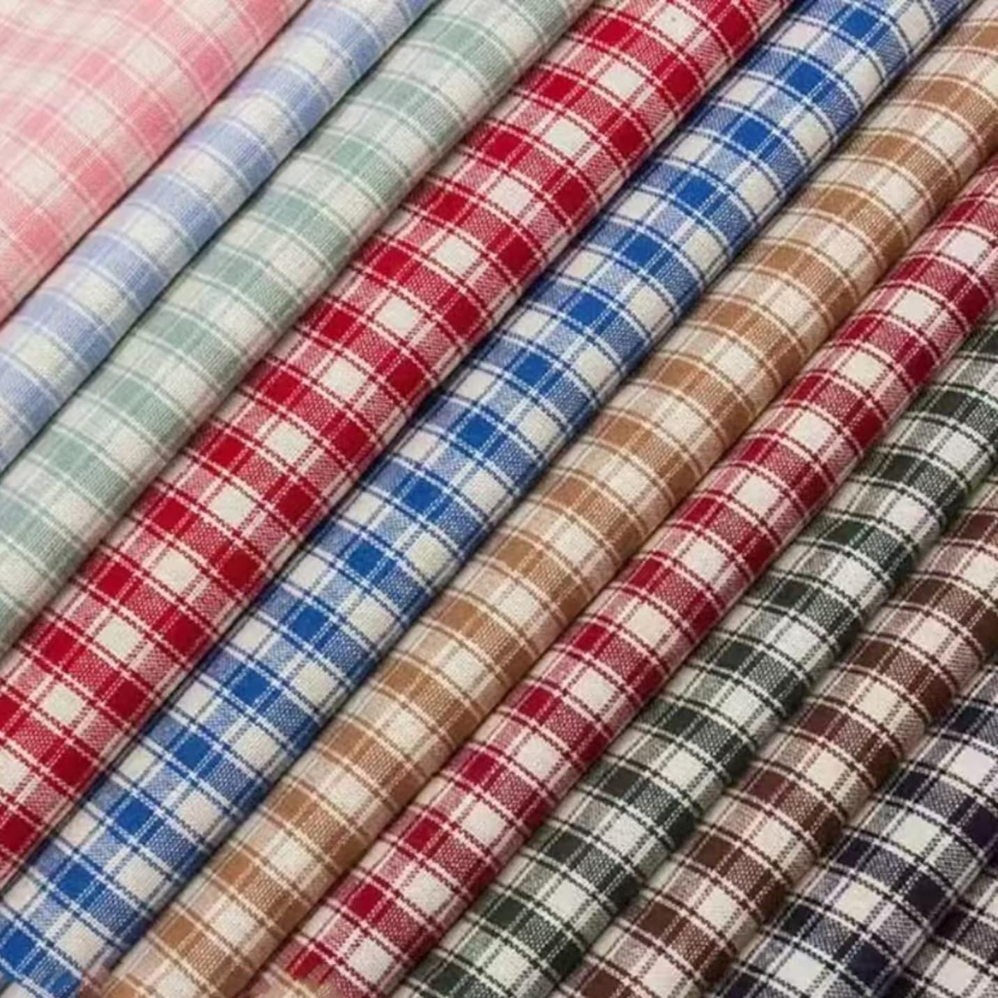 Materiał sprzedawany na metry, w kratkę, bawełna, materiał dekoracyjny, 100% tkanina bawełniana, do szycia, karo rolnicza, bawełna, materiał kostiumowy, rękodzieło, materiał do szycia do