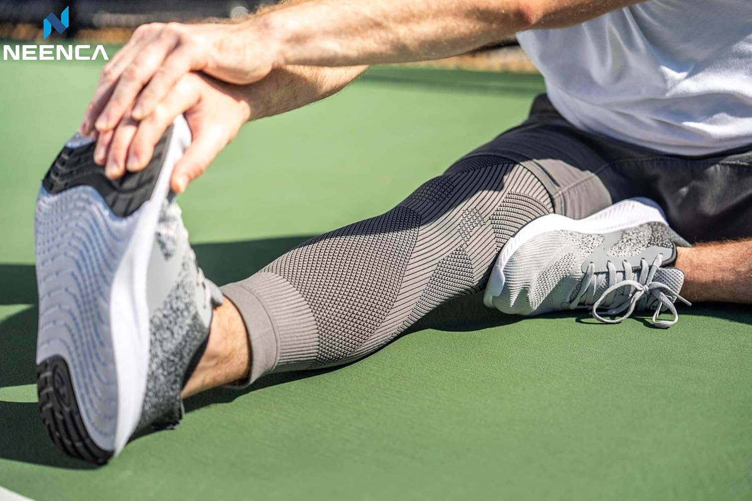 NEENCA Compression Leg Sleeve - Long Knee Sleeve, Ultra-thin Leg Sleeve with Graphene Ions Infused Fabric for Knee Pain Relief, Swelling, Arthritis, Poor Circulation, Runner, Sports - FSA/HSA Approved - Image 9