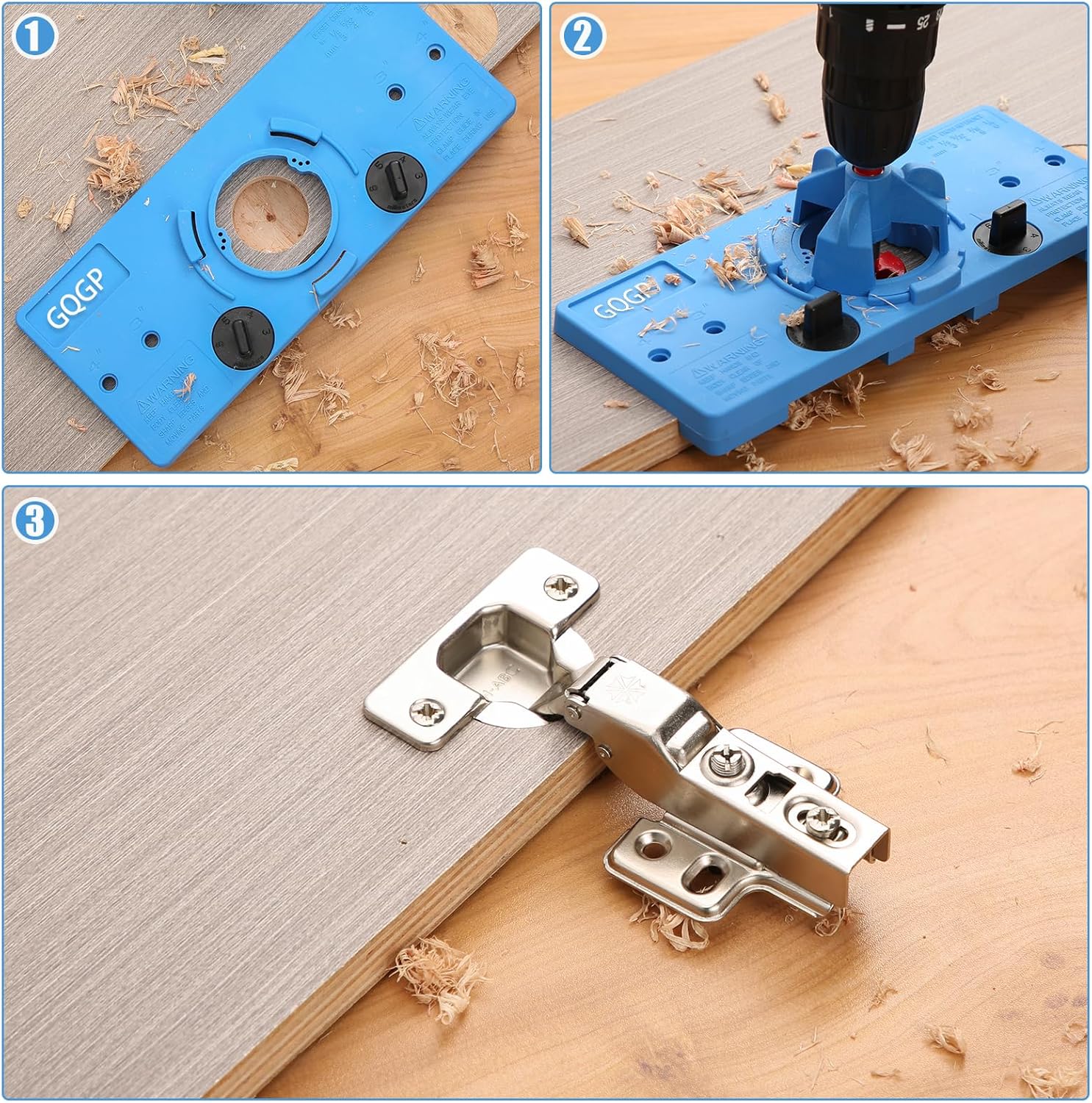 35mm Hinge Jig Concealed Hinge Hole Saw Jig Higne Drilling Jig Hole Guide Woodworking for Kitchen Cabinet Door Hinge