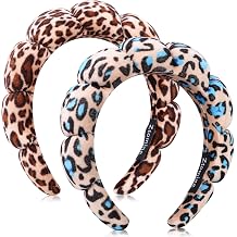 Ztomine Spa Headbands for Washing Face or Facial - Set of 2 Terry Cloth Headbands for Puffy Makeup, Mask, Skin Treatment
