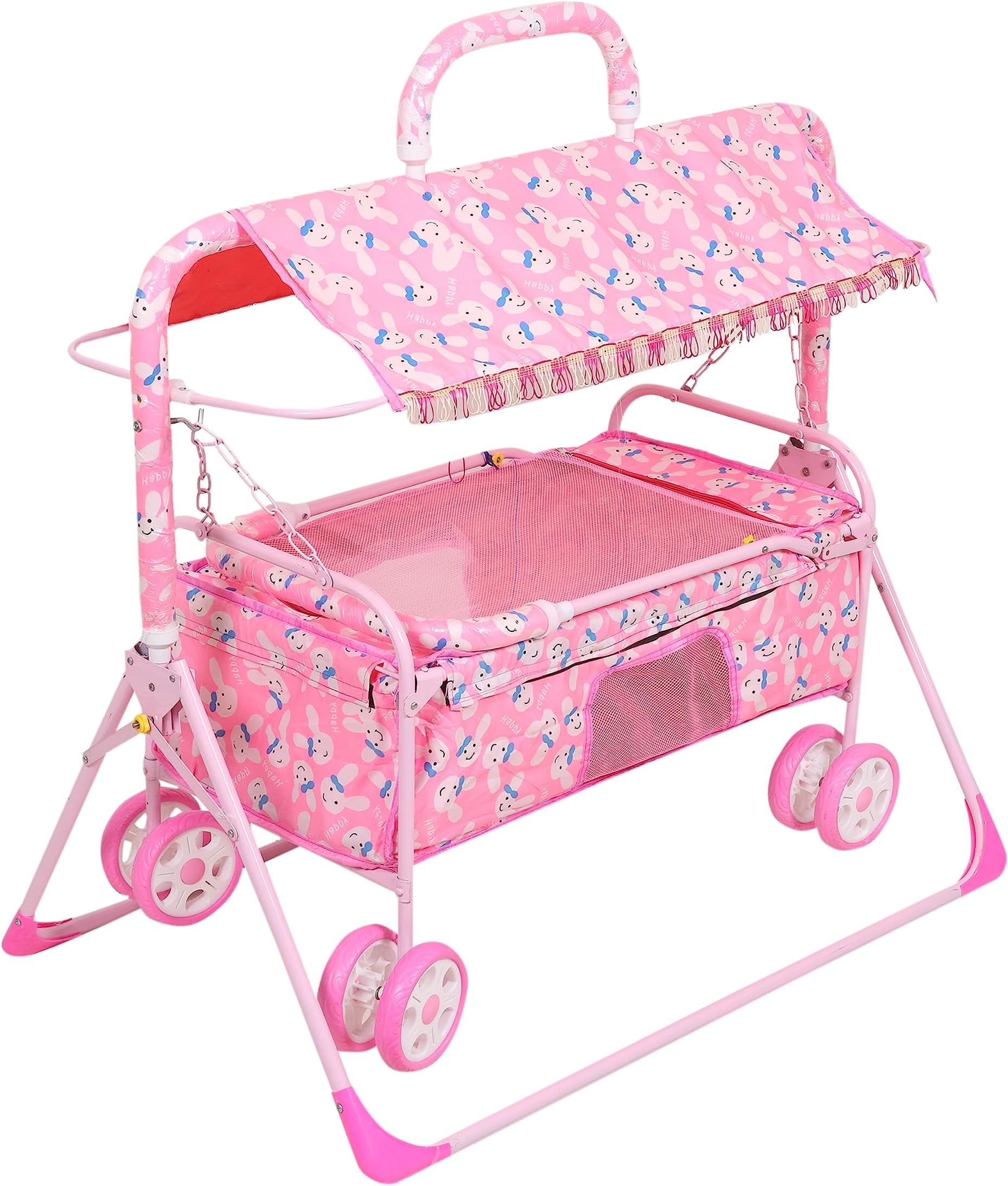 Buy FLIPZON Metal Premium Foldable Adjustable Baby Cradle Jhula Palna