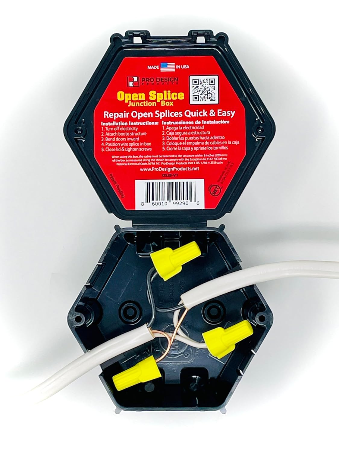 Open Splice Junction Box (10-Pack) The Original American Made - UL Tested - Meets Code