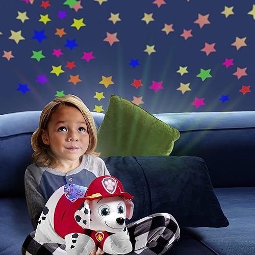Miniatura 2 de Pillow Pets Paw Patrol Marshall Sleeptime Lites - Luz nocturna de peluche de 11 pulgadas