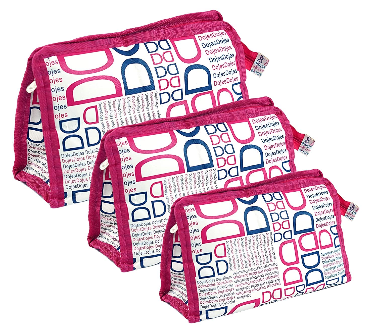 STACKRAID Set of 3 Cosmetic traveling pouch/Travelling/Makeup Kit/Vanity/Toiletry/Shaving/Medicine/Travel Pouch for Men and Women Girls - PINK