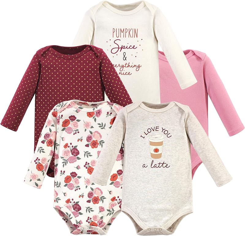 Pack de 5 bodys Hudson bebé-niñas algodón manga larga