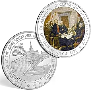 US Military Challenge Coin 1776 Declaration of Independence Commemorative Presidential Coin