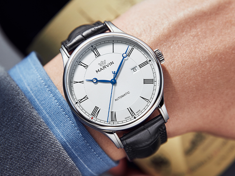 Amazon.com: marvin Automatic Watch for Men Swiss Movement