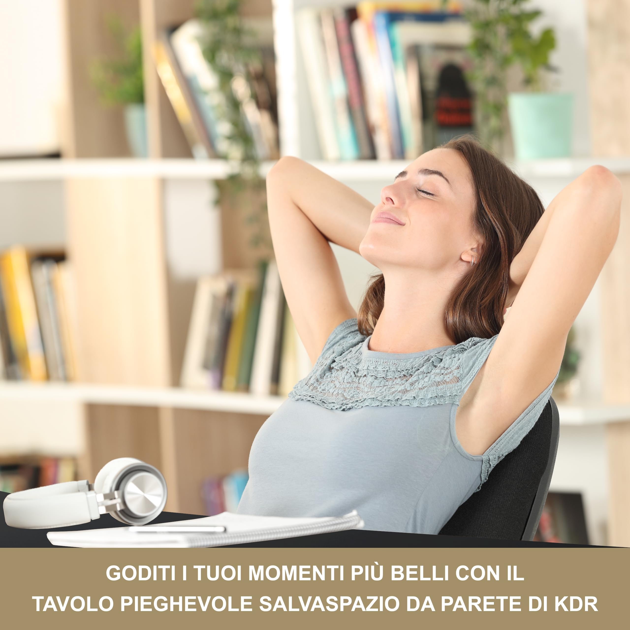 KDR - Tavolo pieghevole da parete, 60 x 40 cm, montaggio a parete, salvaspazio, tavolo da pranzo, scrivania e tavolo da cucina, ideale per piccoli spazi e home office (nero)