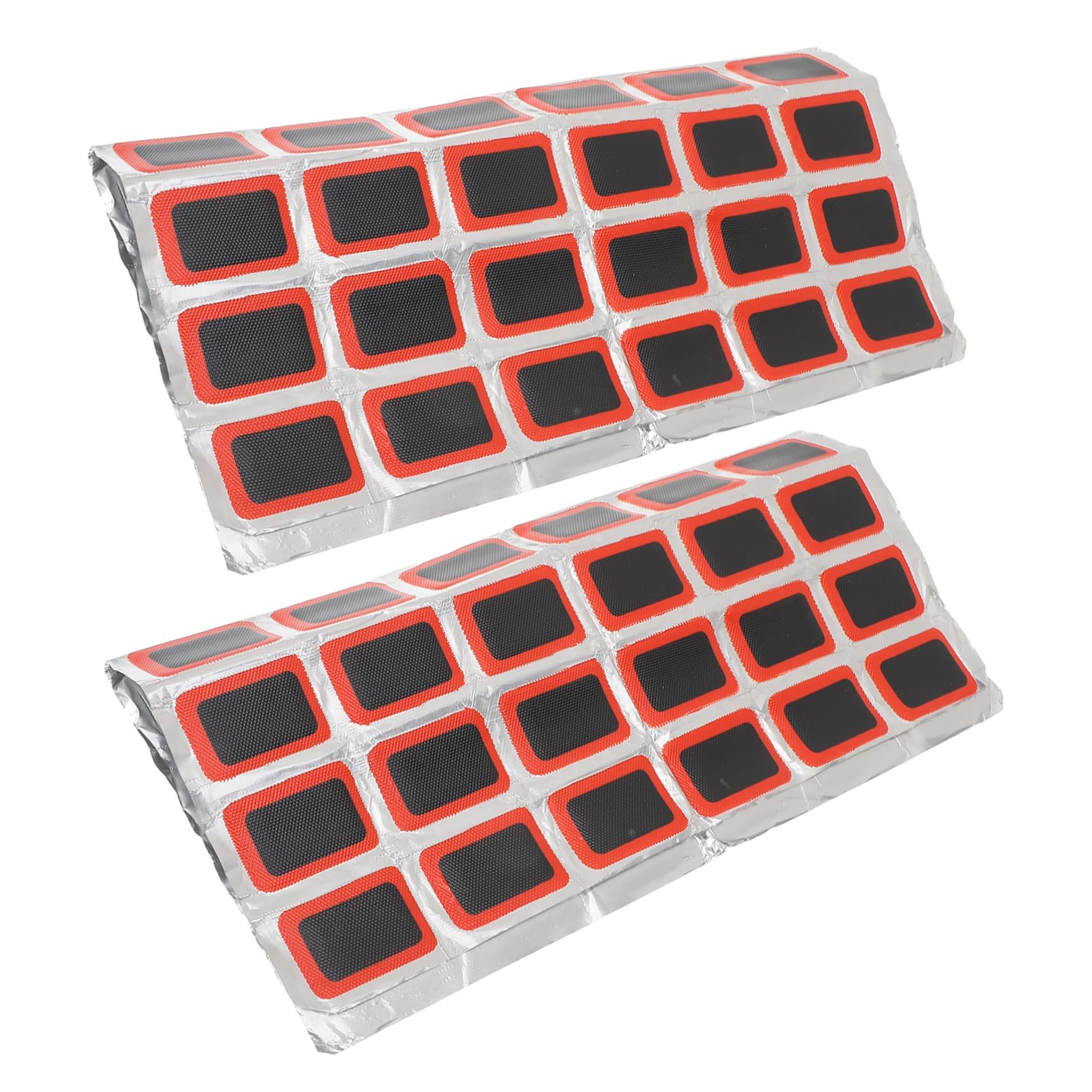 Yardwe 2-Pack Self-Adhesive Tire Patches 48 Pieces 25mm Cycle Repair Kit for Outdoor Riding Emergency Accessory for Mountain Road Bikes