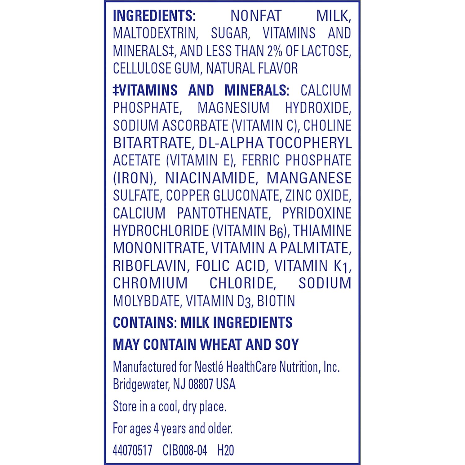 Carnation Breakfast Essentials Complete Nutritional Drink, French Vanilla 30 Pack, 2.38 Pound Total