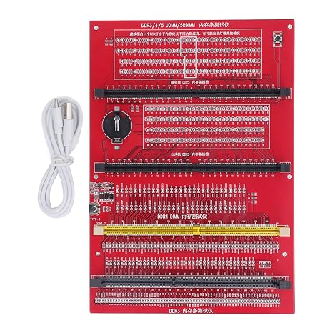 DDR4 Memory Tester 4 in 1 DDR3 / DDR4 / DDR5UDMM / DDR5RDIMM Memory Tester for Securing Desktop and Server Computers