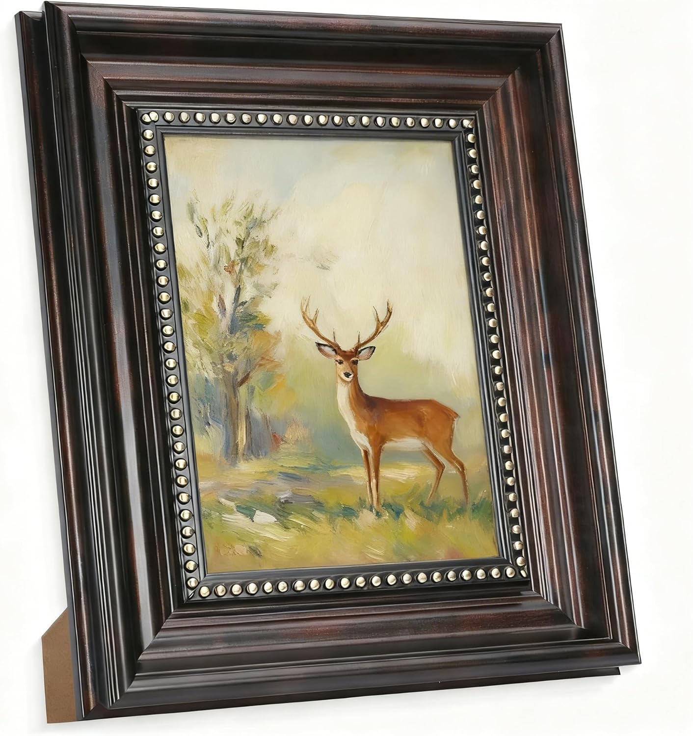 8x10 Picture Frame Vintage Distressed Blue Picture Frames with Gold Beads 8 by 10 Photo Frame for Retro Home Wall Desk Display Decor Family Mom Grandma Mothers Day Birthday Gifts