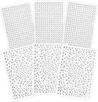 Vista 1 de Calcomanías de diamantes de imitación transparentes, 2100 piezas de diamantes de imitación autoadhesivos para cara, calcomanías de joyas brillantes