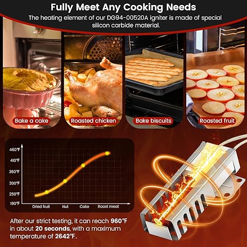 Miniatura 3 de Encendedor de horno de gas DG94-00520A 2692271 de puxyblue - Compatible con encendedor de horno SamSung NX58F5500SS NX58H5600SS NX58H9500WS -