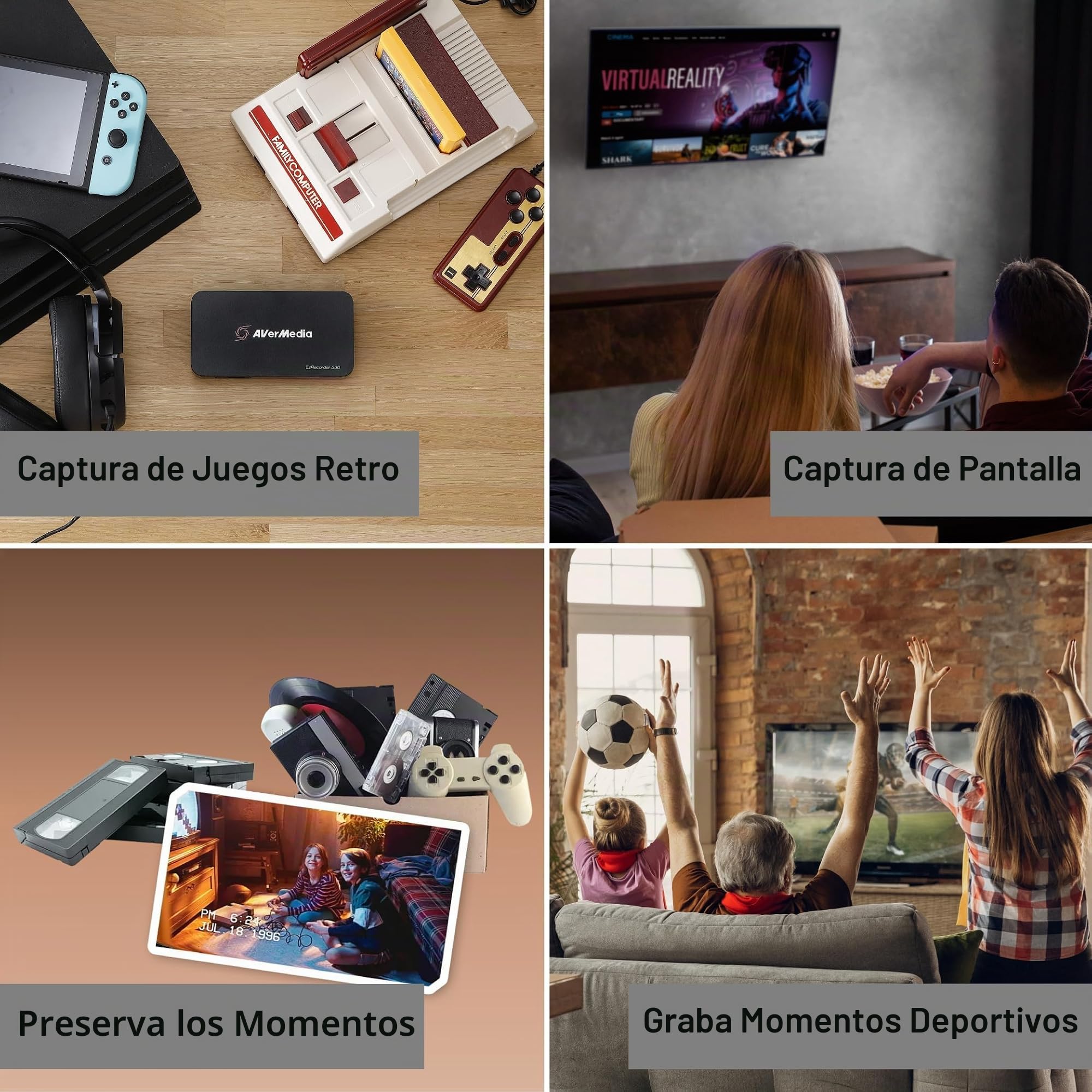 AVerMedia ER330 EZRecorder 330 – Grabador HDMI con paso 4K, grabación 1080p, DVR sin PC, programación, IR Blaster, edición, fácil de usar, PS5, Xbox, TV