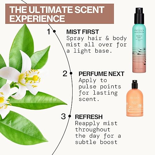 Vista 68 de Pacifica - Atomizador de fragancia corporal y perfume para el cabello Blue Moon con lavanda y grosella, sin alcohol, vegano y no testado