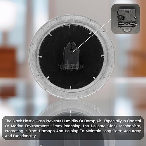 Miniatura 10 de Nagina International Espejo decorativo de baño de aluminio niquelado de metal (10 pulgadas)