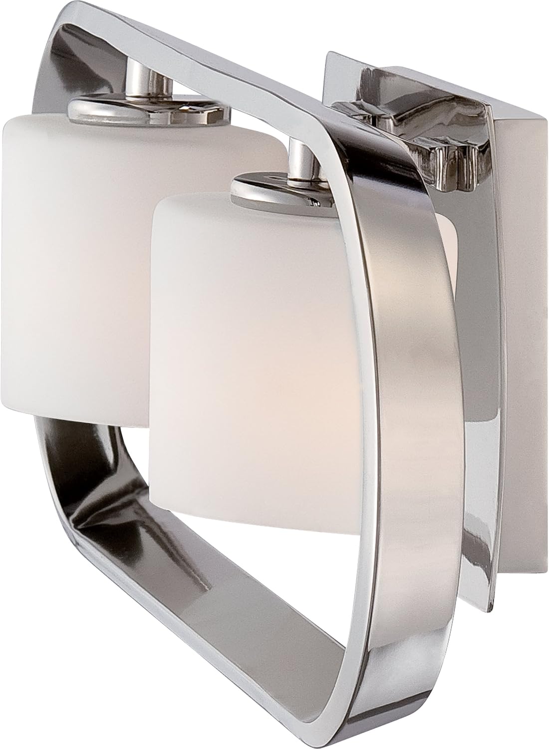 Quoizel UPTR8602IS Uptown Theater Row with Imperial Silver Finish, Bath Fixture and 2 Lights, Silver