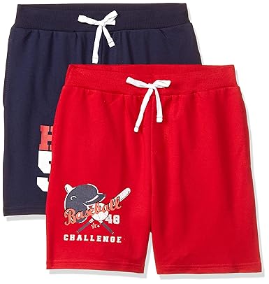 Amazon Brand - Jam & Honey Boys Regular Cotton Shorts