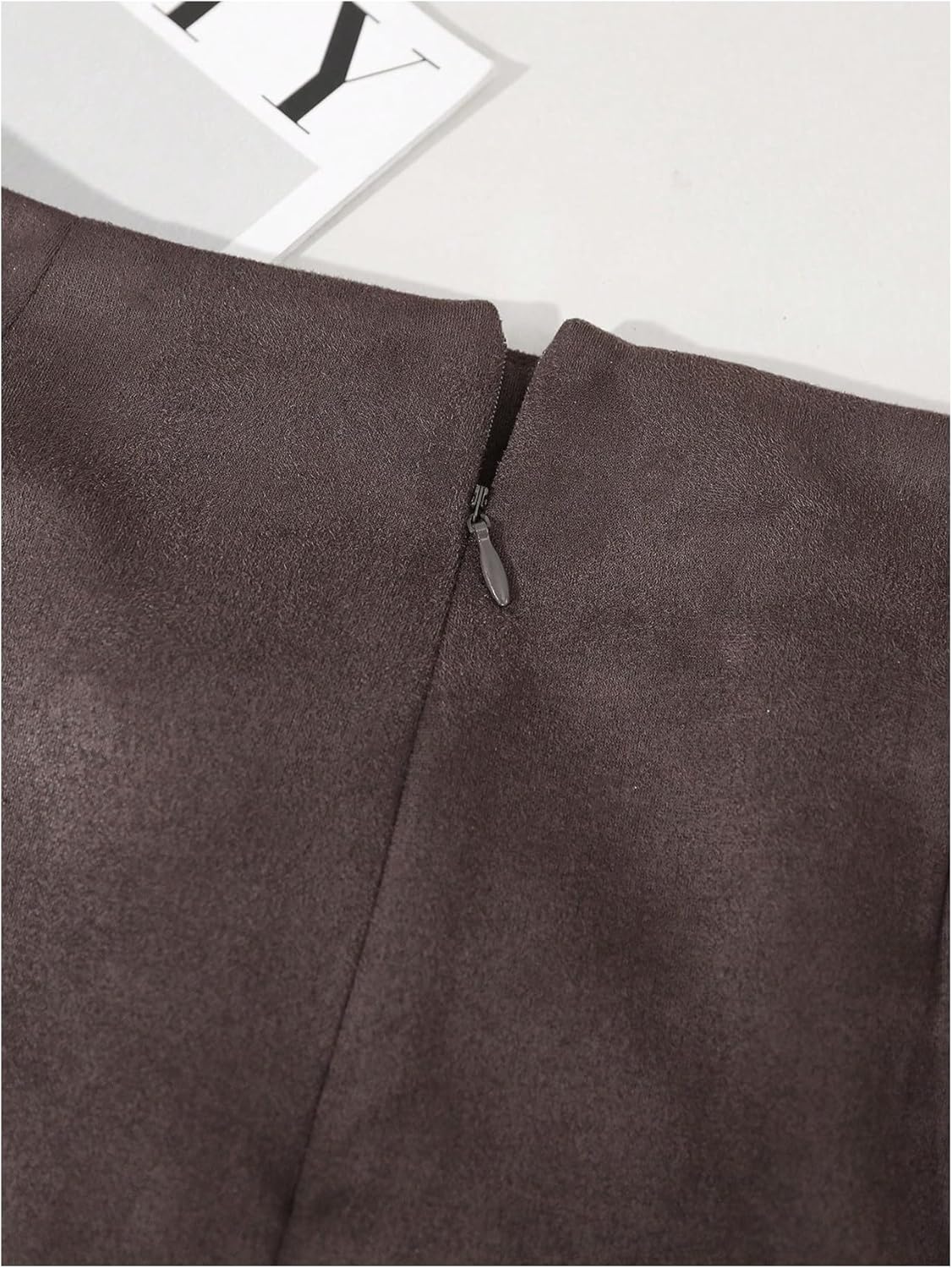 MAKEMECHIC Women's Wrap Mini Skirt Metal High Waist A Line Work Office Skirts