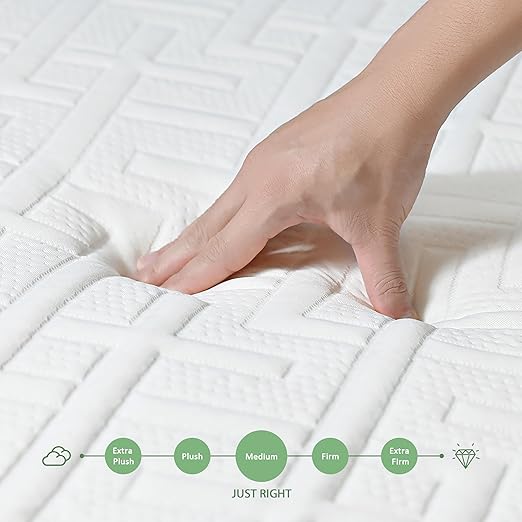 HOXURY Queen Mattress, 14 Inch Green Tea Memory Foam Mattress in a Box, Medium Firm Queen Size Mattress for Pressure Relief, CertiPUR-US Certified thumbnail 2