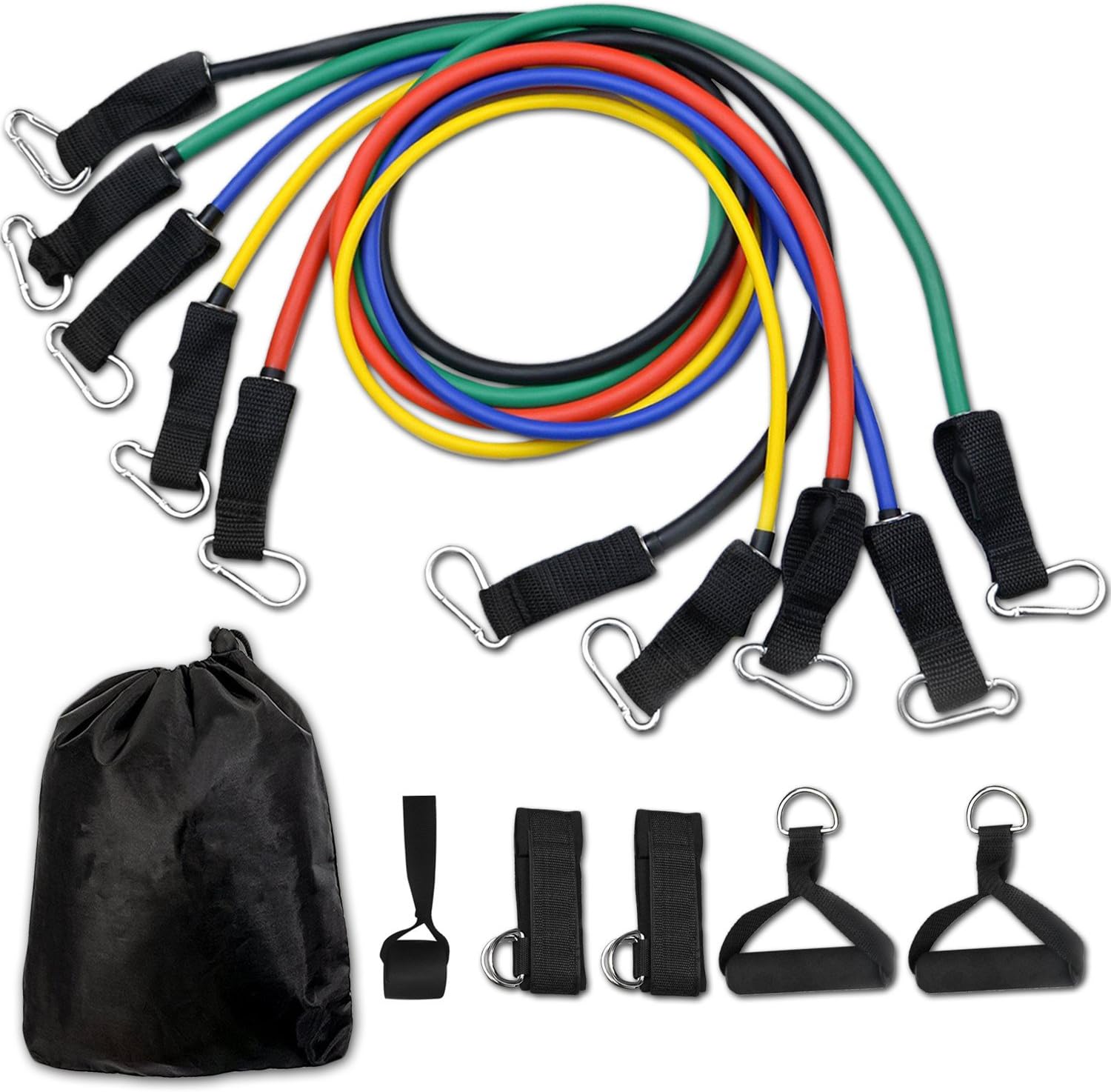 BO KAI LUN 11pcs resistance band set, home fitness