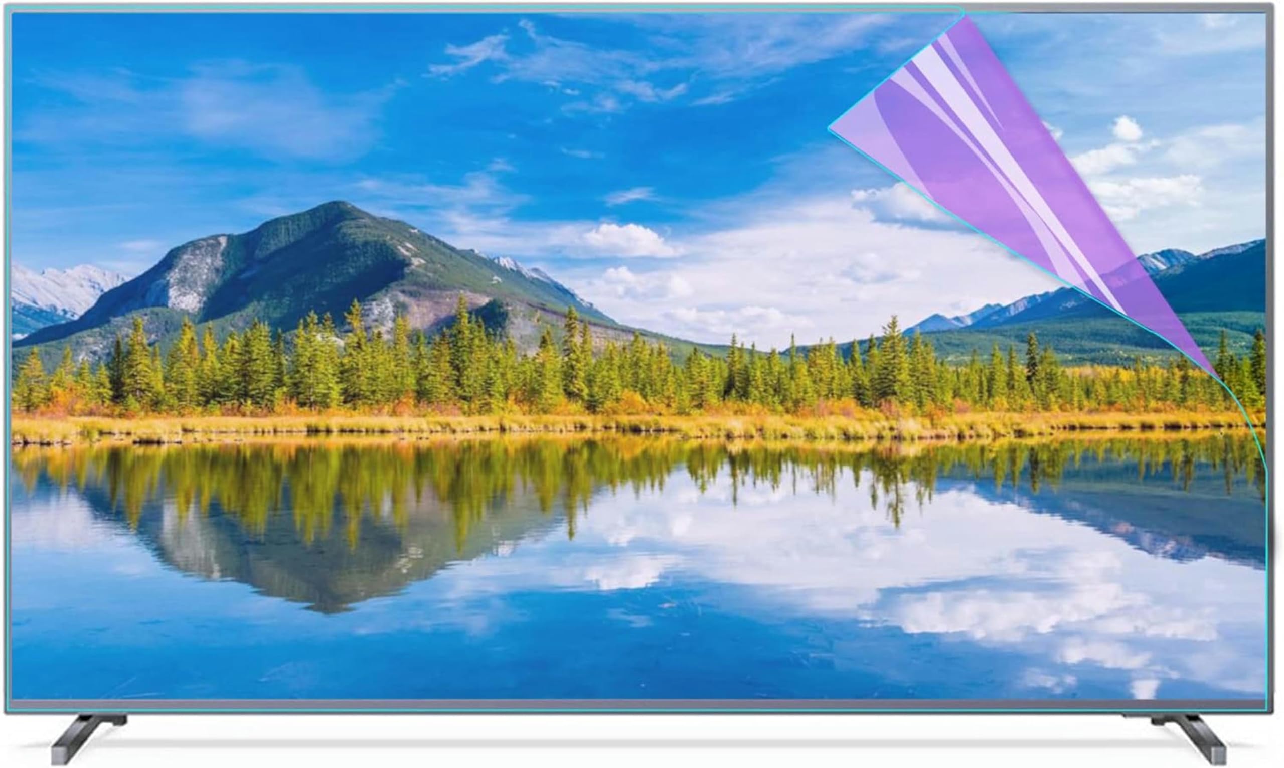 osłona ekranu, Filtr antyodblaskowy do monitorów z filtrem przeciw niebieskiemu światłu łagodzi zmęczenie oczu, telewizorów LCD, LED, OLED i QLED 4K HDTV(39in 856x478mm)