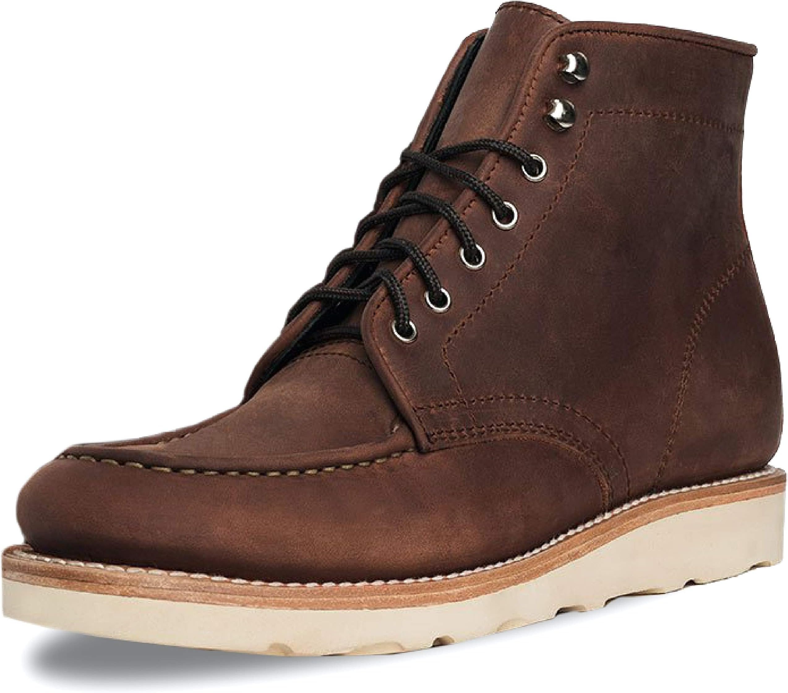 Men's Diplomat Moc Toe Leather Boot