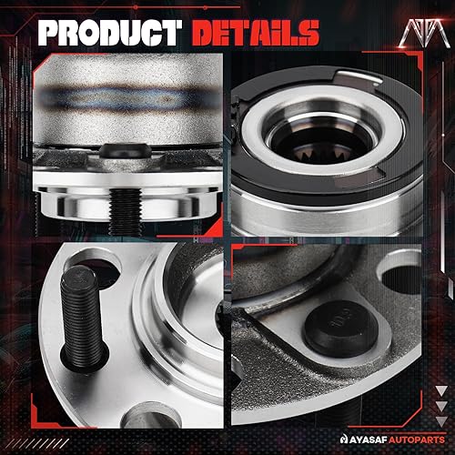 Miniatura 4 de MAYASAF 512333 [1 unidad, 4X4 4WD solamente] Conjunto de cojinete de cubo de rueda trasera para Dodge calibre 2007-2008, para Jeep 2007-2017