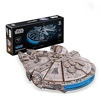 UGEARS Star Wars™ Millennium Falcon™ Puzzle 3D Legno – Modellini da Costruire per