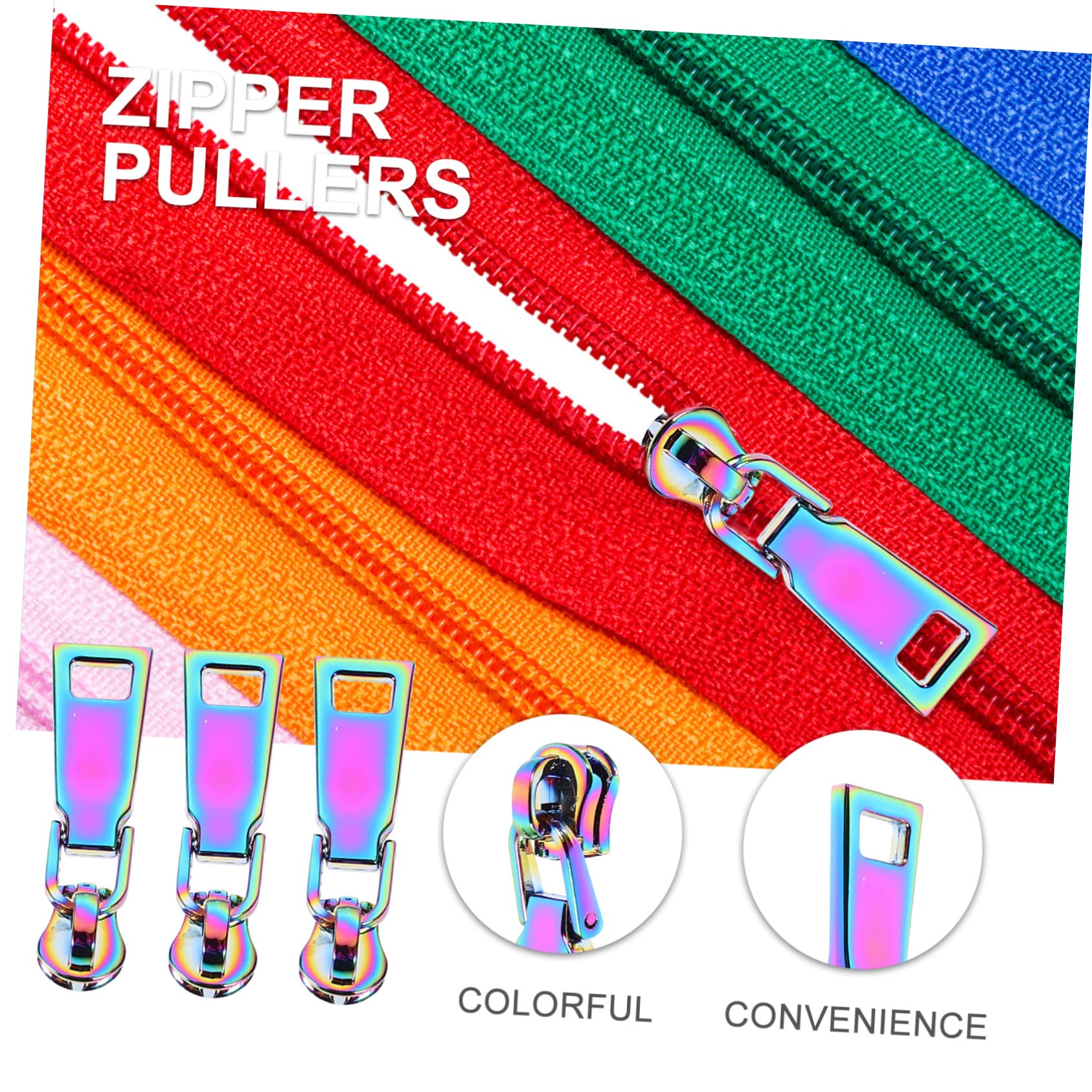 EXCEART 30piezas Coloridos Tiradores De Cremallera Para Mochilas y Equipaje Accesorios Prácticos Para Manualidades y Ropa