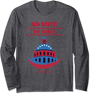 Womens 19th Amendment Women's Right To Vote No No Voice Long Sleeve T-Shirt