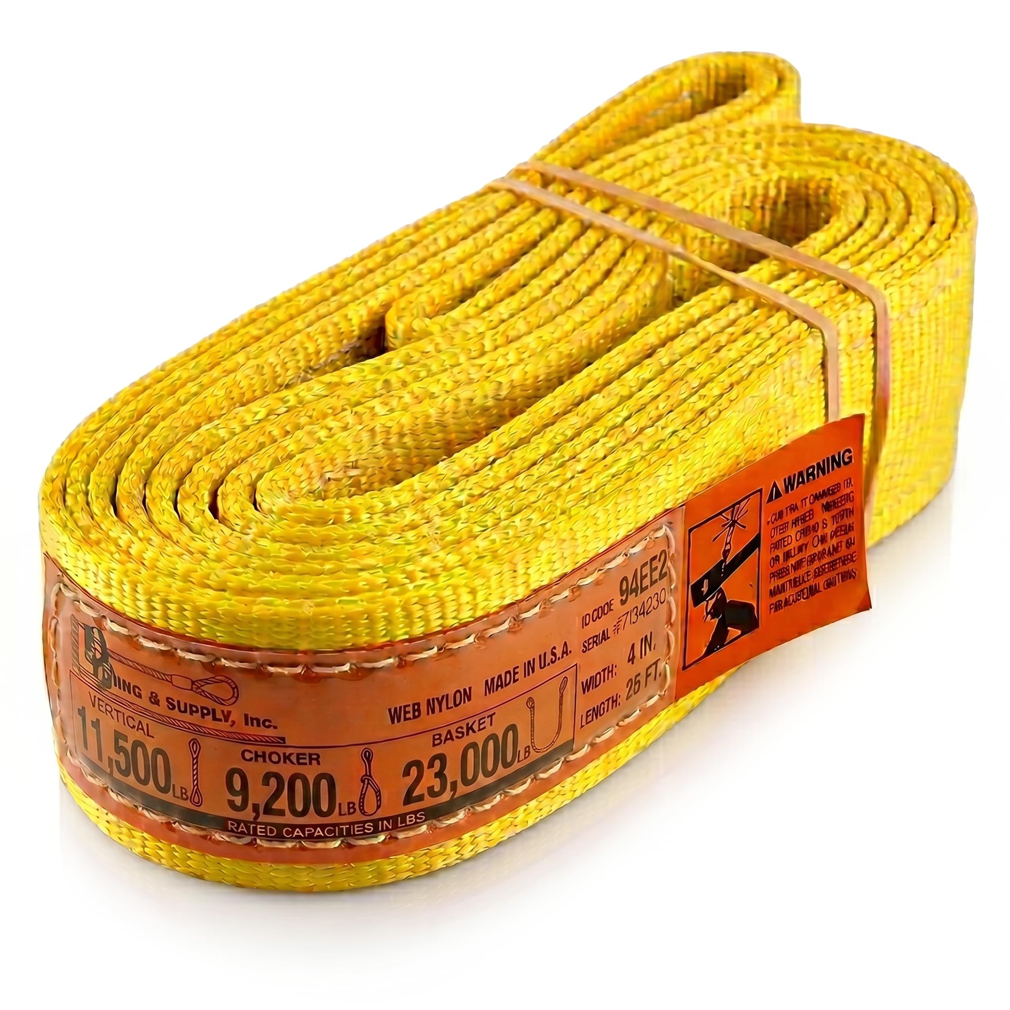 Heavy Duty Lifting Sling - 16ft Nylon, 6400 lbs -20 Heavy Duty Lifting Sling - 16ft Nylon, 6400 lbs -20