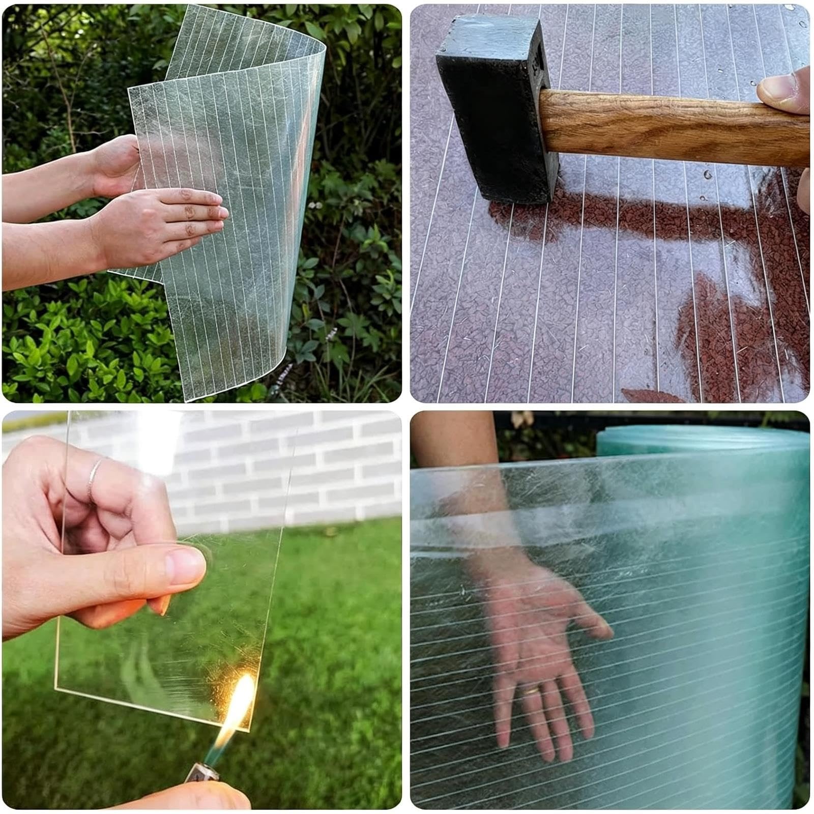 Tablero Cubierta Iluminación Natural, Panel Techo Plástico Polivinílico