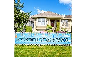 Welcome Home Baby Boy Yard Sign - Gender Reveal Baby Shower Decorations for Boy