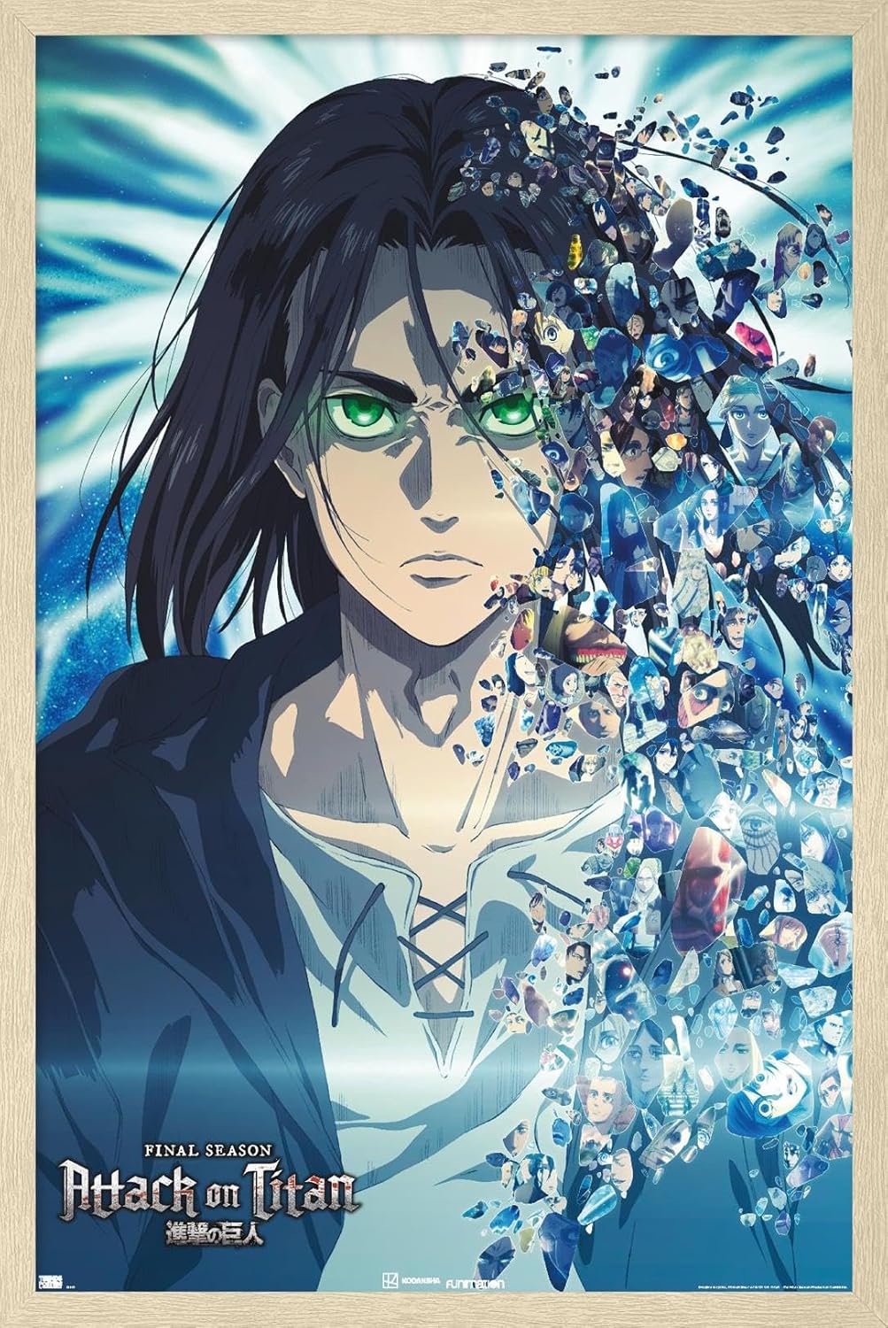 Trends International Attack on Titan: The Final Season - Fragments Wall Poster, 22.375" x 34", Premium Poster & Mount Bundle