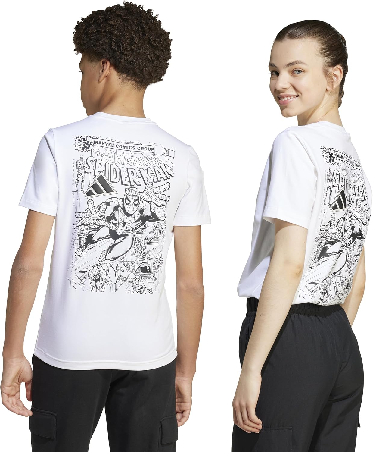 adidas Boys Marvel Graphic T-Shirt - Image 7