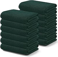 Vista 17 de Kitinjoy - Paños de cocina de 100 % algodón, tela de tejido gofrado, paño de limpieza ultrasuave, absorbente y de secado rápido.