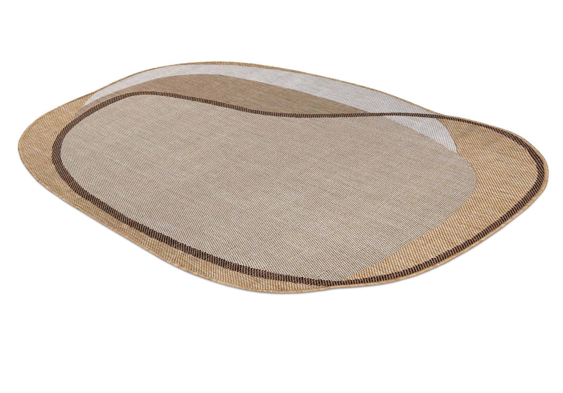 ORGANIC 2123 Tapis sisal naturel / écru intérieur & extérieur 133x190 cm