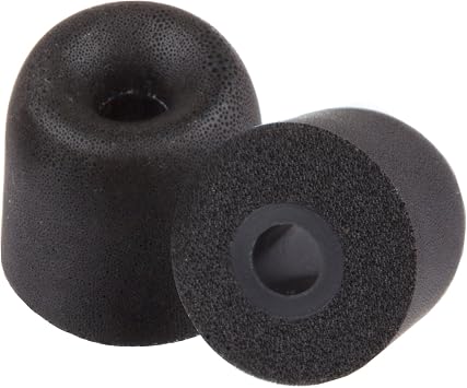 FX4.0 M 4 Pairs of Memory Foam in Ear Earphone Medium Size Earbuds. Replacement Ear Tips for All Popular in-Ear Headphones. Black